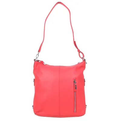 Женская кожаная сумка  Giorgio Ferretti коралловая - 5 - Robinzon.ua