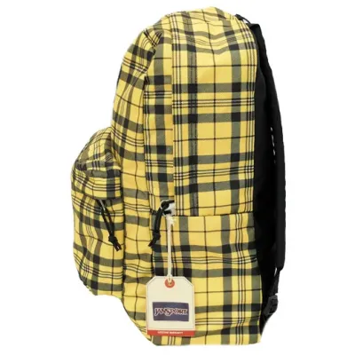 Городской рюкзак 25L Jansport Superbreak желтый в клетку - 3 - Robinzon.ua