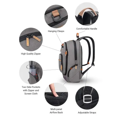 Городской рюкзак 25L KingCamp Arches  серый - 6 - Robinzon.ua