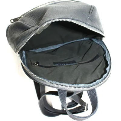 Шкіряний жіночий рюкзак Borsacomoda сірий 9 л - 5 - Robinzon.ua