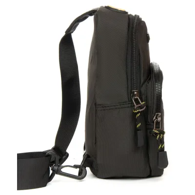 Мужская сумка на плечо, слинг Lanpad черная - 2 Мужская сумка на плечо, слинг Lanpad черная - 2 - Robinzon.ua