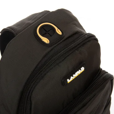 Мужская сумка на плечо, слинг Lanpad черная - 4 Мужская сумка на плечо, слинг Lanpad черная - 4 - Robinzon.ua