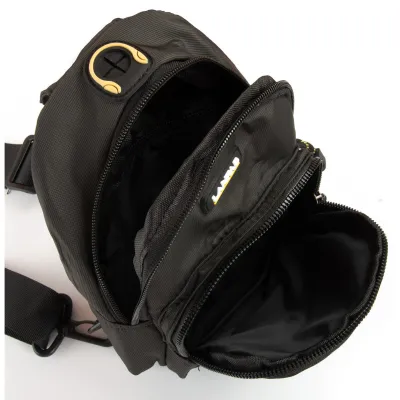 Мужская сумка на плечо, слинг Lanpad черная - 5 Мужская сумка на плечо, слинг Lanpad черная - 5 - Robinzon.ua