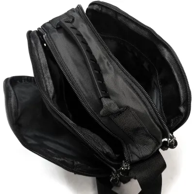 Чоловіча сумка на плече Lanpad чорна - 3 - Robinzon.ua