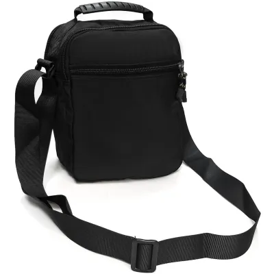 Чоловіча сумка наплічна Lanpad чорна - 1 - Robinzon.ua
