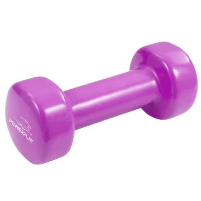 Гантель вінілова PowerPlay 4125 Achilles 0.5 кг. Рожева (1шт.) - 2 - Robinzon.ua