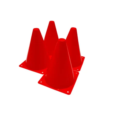 Конуси-фішки спортивні EasyFit 17 см (набір з 4 штук) червоні - 1 Конуси-фішки спортивні EasyFit 17 см (набір з 4 штук) червоні - 1 - Robinzon.ua