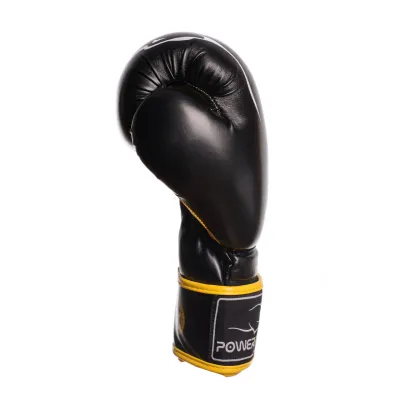 Боксерские перчатки PowerPlay 3018 Jaguar Черно-Желтые 14 унций - 1 - Robinzon.ua