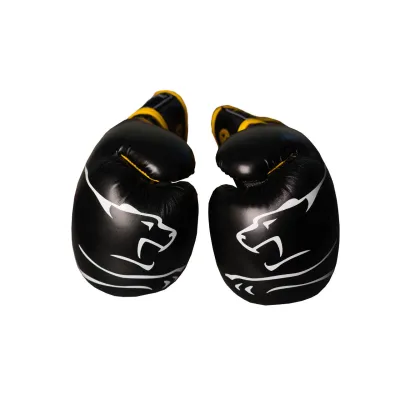 Боксерские перчатки PowerPlay 3018 Jaguar Черно-Желтые 14 унций - 3 - Robinzon.ua