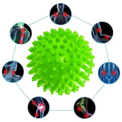Масажний м'ячик EasyFit PVC 7.5 см м'який (надувний) зелений - 1 - Robinzon.ua