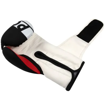 Боксерские перчатки PowerPlay 3086 Matt Challenger Черно-Белые 12 унций - 5 - Robinzon.ua