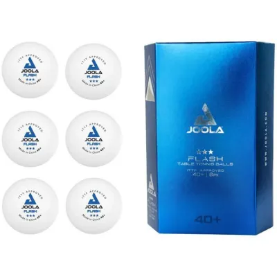 М'ячі для настільного тенісу Joola Flash 40+ 6 шт Білий (930941) - 1 - Robinzon.ua