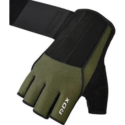 Перчатки для фитнеса RDX W3 ARMY GREEN WITH EVA PADDING-S - 3 Перчатки для фитнеса RDX W3 ARMY GREEN WITH EVA PADDING-S - 3 - Robinzon.ua