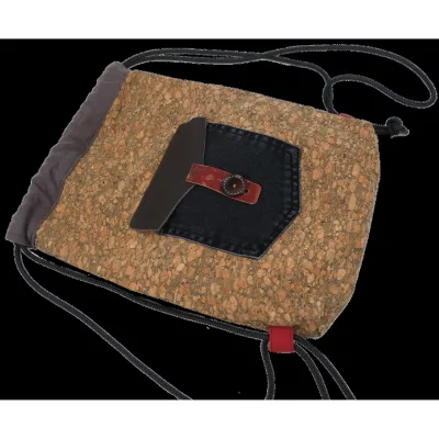 Дизайнерская котомка, дизайнерский рюкзак, торба ручной работы из коттона, коркового дерева - 4 - Robinzon.ua