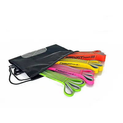 Набір двошарових резинок для підтягування EasyFit Premium 2-45 кг (4 шт) - 1 Набір двошарових резинок для підтягування EasyFit Premium 2-45 кг (4 шт) - 1 - Robinzon.ua