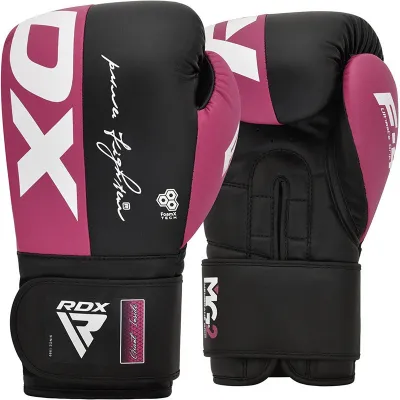 Боксерские перчатки RDX REX F4 PINK/BLACK-8 унций (капа в комплекте) - 1 - Robinzon.ua