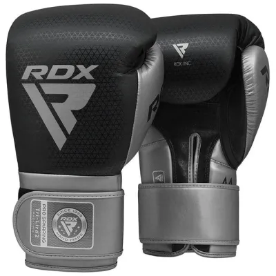 Боксерские перчатки RDX MARK PRO SPARRING TRI LIRA 2 SILVER-14 унций (капа в комплекте) - 4 Боксерские перчатки RDX MARK PRO SPARRING TRI LIRA 2 SILVER-14 унций (капа в комплекте) - 4 - Robinzon.ua
