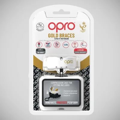 Капа OPRO Gold Braces під брекети доросла (вік 11+) Dark Blue/Pearl (art.102506002) - 2 - Robinzon.ua