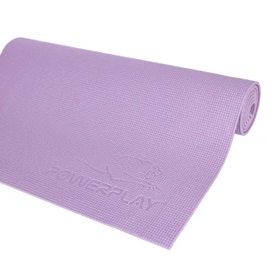 Килимок для йоги та фітнесу PowerPlay 4010 PVC Yoga Mat Лавандовий (173x61x0.6) - 3 - Robinzon.ua