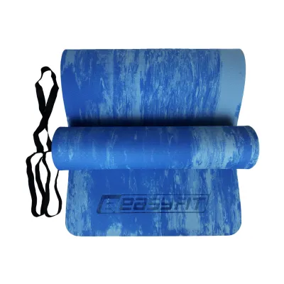 Килимок для йоги та фітнеса EasyFit s-EVA Mat 8 мм Синій - 1 - Robinzon.ua