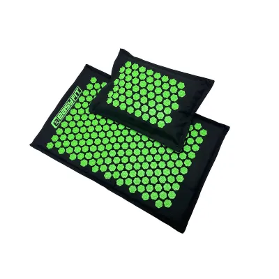 Массажный коврик EasyFit AcuRelax с иголками (аппликатор Кузнецова) черно-зеленый - 2 - Robinzon.ua