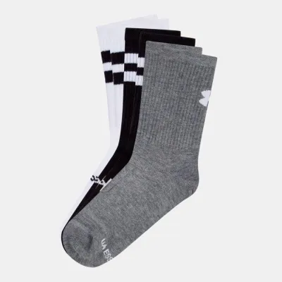Чоловічі Шкарпетки UA Essential 6pk Crew Білий, Сірий, Чорний S (1387058-101 S) - 4 Чоловічі Шкарпетки UA Essential 6pk Crew Білий, Сірий, Чорний S (1387058-101 S) - 4 - Robinzon.ua