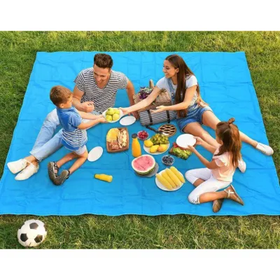 Большой пляжный, кемпинговый коврик Retoo 240х200 см ЧЕРНЫЙ - 2 - Robinzon.ua