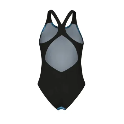 Купальник закритий для женщин Arena BLUE FLOWERS SWIMSUIT V BACK синий, черный Жен 38 009027-850 38 - 1 - Robinzon.ua