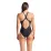Купальник закритий для женщин Arena BLUE FLOWERS SWIMSUIT V BACK синий, черный Жен 38 009027-850 38 - 3 - Robinzon.ua