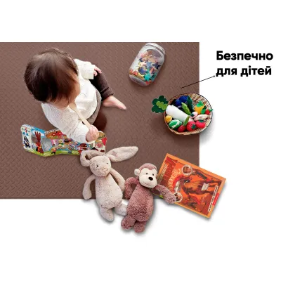Татамі мат EasyFit 8 шт (30х30х1 см) хвіст ластівки коричневий - 5 Татамі мат EasyFit 8 шт (30х30х1 см) хвіст ластівки коричневий - 5 - Robinzon.ua