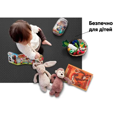 Татамі мат EasyFit 8 шт (30х30х1 см) хвіст ластівки чорний - 5 Татамі мат EasyFit 8 шт (30х30х1 см) хвіст ластівки чорний - 5 - Robinzon.ua