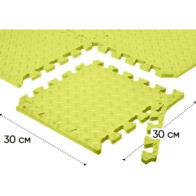 Татамі мат EasyFit 8 шт (30х30х1 см) хвіст ластівки жовтий - 2 Татамі мат EasyFit 8 шт (30х30х1 см) хвіст ластівки жовтий - 2 - Robinzon.ua