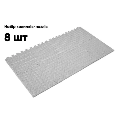 Татами мат EasyFit 8 шт (30х30х1 см) ласточкин хвост серый - 3 Татами мат EasyFit 8 шт (30х30х1 см) ласточкин хвост серый - 3 - Robinzon.ua