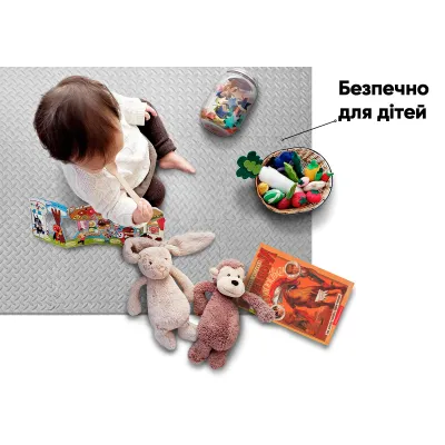 Татами мат EasyFit 8 шт (30х30х1 см) ласточкин хвост серый - 5 Татами мат EasyFit 8 шт (30х30х1 см) ласточкин хвост серый - 5 - Robinzon.ua