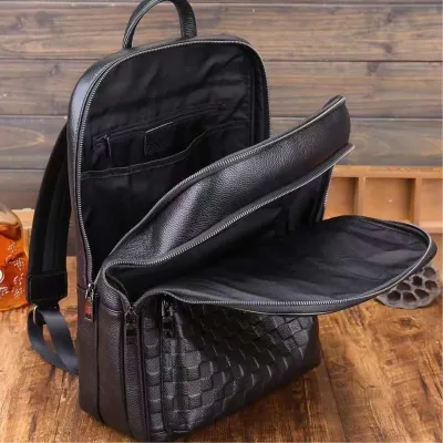 Рюкзак мужской кожаный. Черный городской рюкзак для ноутбука и документов Tiding Bag 13292 - 6 Рюкзак мужской кожаный. Черный городской рюкзак для ноутбука и документов Tiding Bag 13292 - 6 - Robinzon.ua