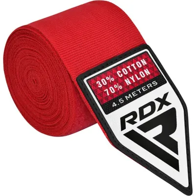 Бинти для боксу RDX WX Professional Boxing Hand Wraps Red (4.5м.) - 1 Бинти для боксу RDX WX Professional Boxing Hand Wraps Red (4.5м.) - 1 - Robinzon.ua
