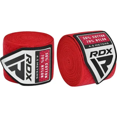 Бинти для боксу RDX WX Professional Boxing Hand Wraps Red (4.5м.) - 5 Бинти для боксу RDX WX Professional Boxing Hand Wraps Red (4.5м.) - 5 - Robinzon.ua