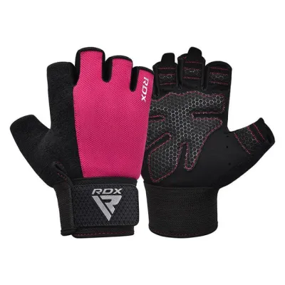 Рукавички для фітнесу RDX W1 Half Pink Plus S - 2 Рукавички для фітнесу RDX W1 Half Pink Plus S - 2 - Robinzon.ua