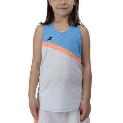 Майка дит. Babolat PLAY TANK TOP GIRL WHITE/BLITHE BLUE (8-10) 3GTF071-1095 8-10 - 1 - Robinzon.ua