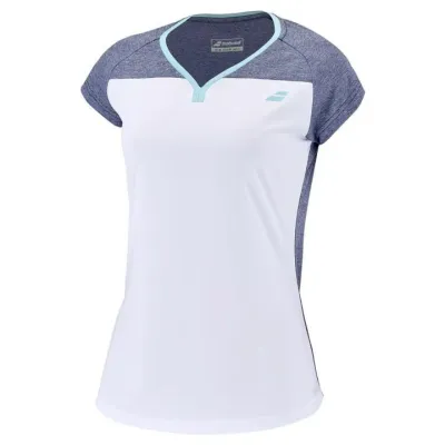 Футболка дит. Babolat PLAY CAP SLEEVE TOP GIRL WHITE/BLUE HEATHER (6-8) 3GTE011-1079 6-8 - 2 - Robinzon.ua