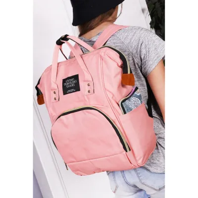 Рюкзак-сумка для мами 12L Living Traveling Share рожевий - 4 Рюкзак-сумка для мами 12L Living Traveling Share рожевий - 4 - Robinzon.ua