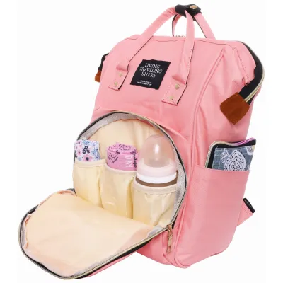 Рюкзак-сумка для мами 12L Living Traveling Share рожевий - 5 Рюкзак-сумка для мами 12L Living Traveling Share рожевий - 5 - Robinzon.ua