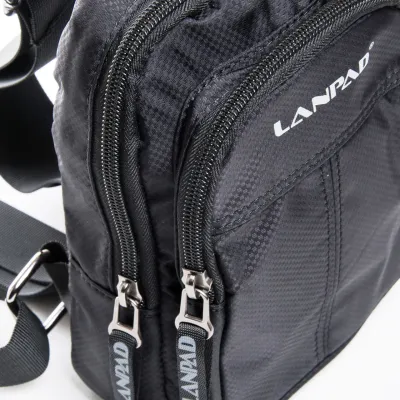 Мужская сумка Lanpad черная - 1 - Robinzon.ua