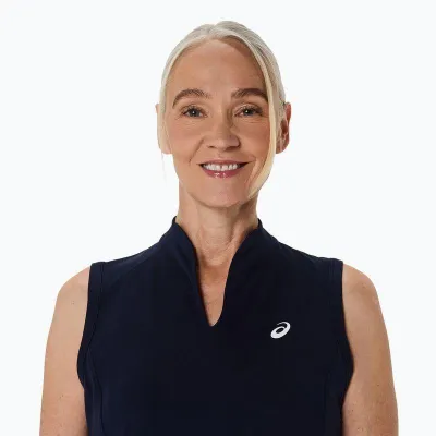 Женская теннисная Майка Asics COURT TANK MIDNIGHT Темно-синий XS (2042A370-400 XS) - 2 - Robinzon.ua