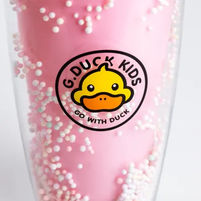 Багаторазовий стакан з трубочкою та кришкою 750 мл пластиковий Рожевий - 1 - Robinzon.ua