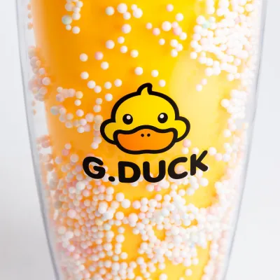 Багаторазовий стакан з трубочкою та кришкою 750 мл пластиковий Жовтий - 2 - Robinzon.ua