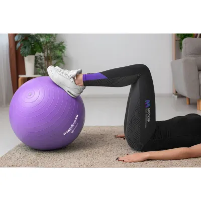 М'яч для фітнесу (фітбол) Power System PS-4018 &Oslash;85 cm PRO Gymball Purple - 3 - Robinzon.ua