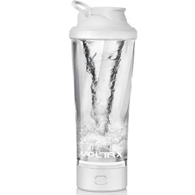 Шейкер спортивний електричний&nbsp;VOLTRX&nbsp;VortexBoost 600 мл.&nbsp;Tritan White - 1 - Robinzon.ua