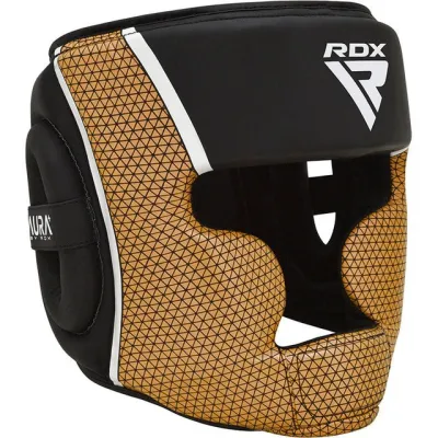 Боксерський шолом RDX AURA PLUS T-17 Black Golden L (капа у комплекті) - 2 Боксерський шолом RDX AURA PLUS T-17 Black Golden L (капа у комплекті) - 2 - Robinzon.ua