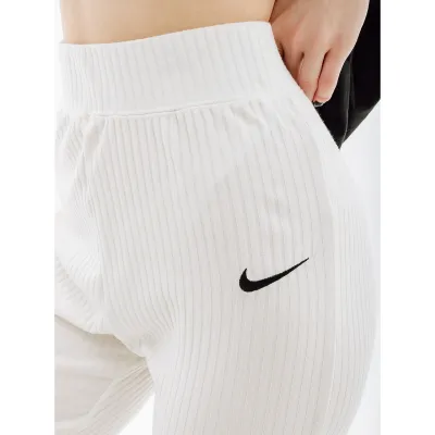 Женские Штаны Nike W NSW RIB JRSY PANT Белый S (7dDV7868-133 S) - 3 - Robinzon.ua